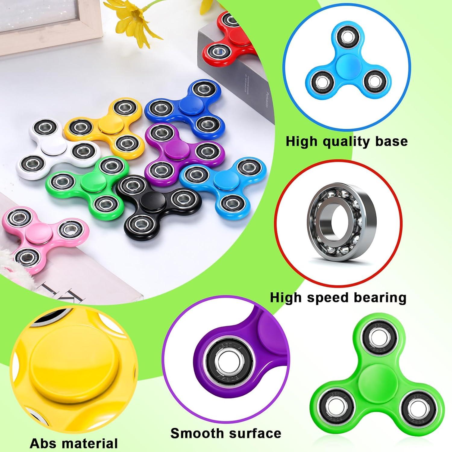 Paquete de 50 Spinners Antiestrés SCIONE para Niños 3+