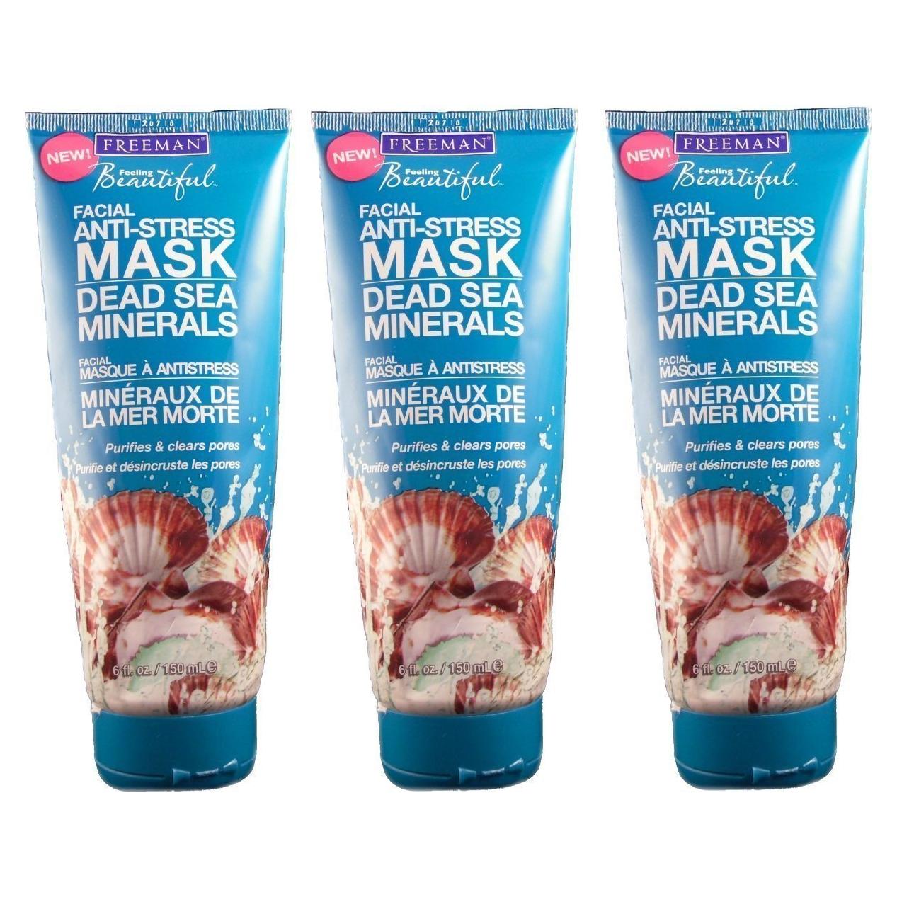 Máscara Facial Anti-Estrés Freeman 3 Piezas 170g