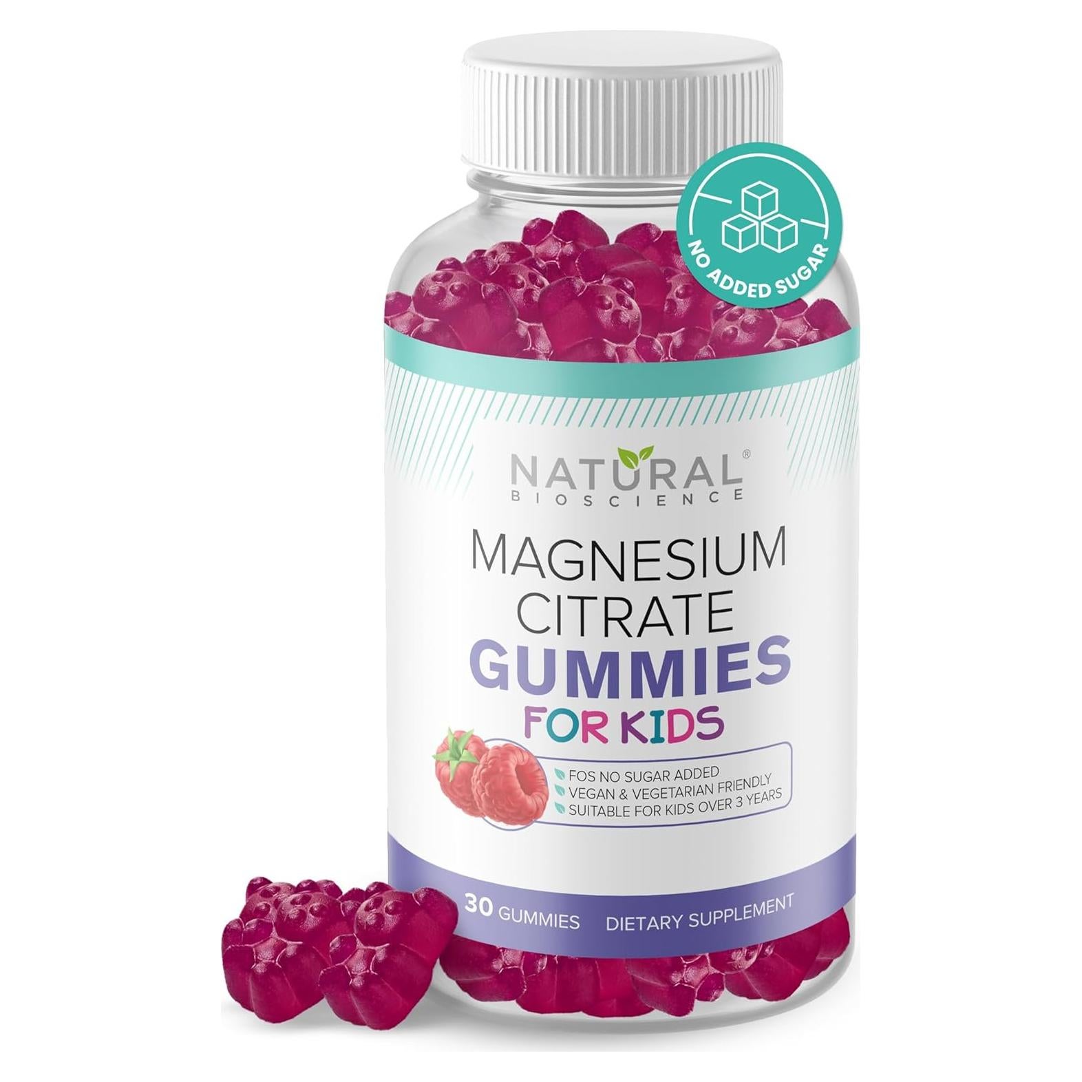 Gomitas de Magnesio Sin Azúcar Natural BioScience 100mg 30 Unidades
