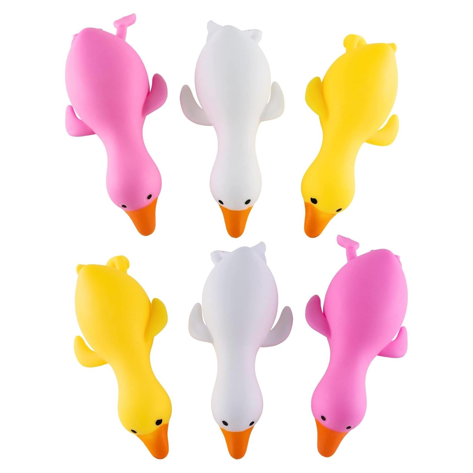 Patos de Gelatina Antiestrés Super Z Outlet - Set de 6 Unidades