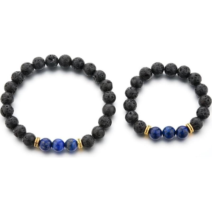 Pulsera de Piedra de Lava Mystiqs Unisex Difusor de Aceites