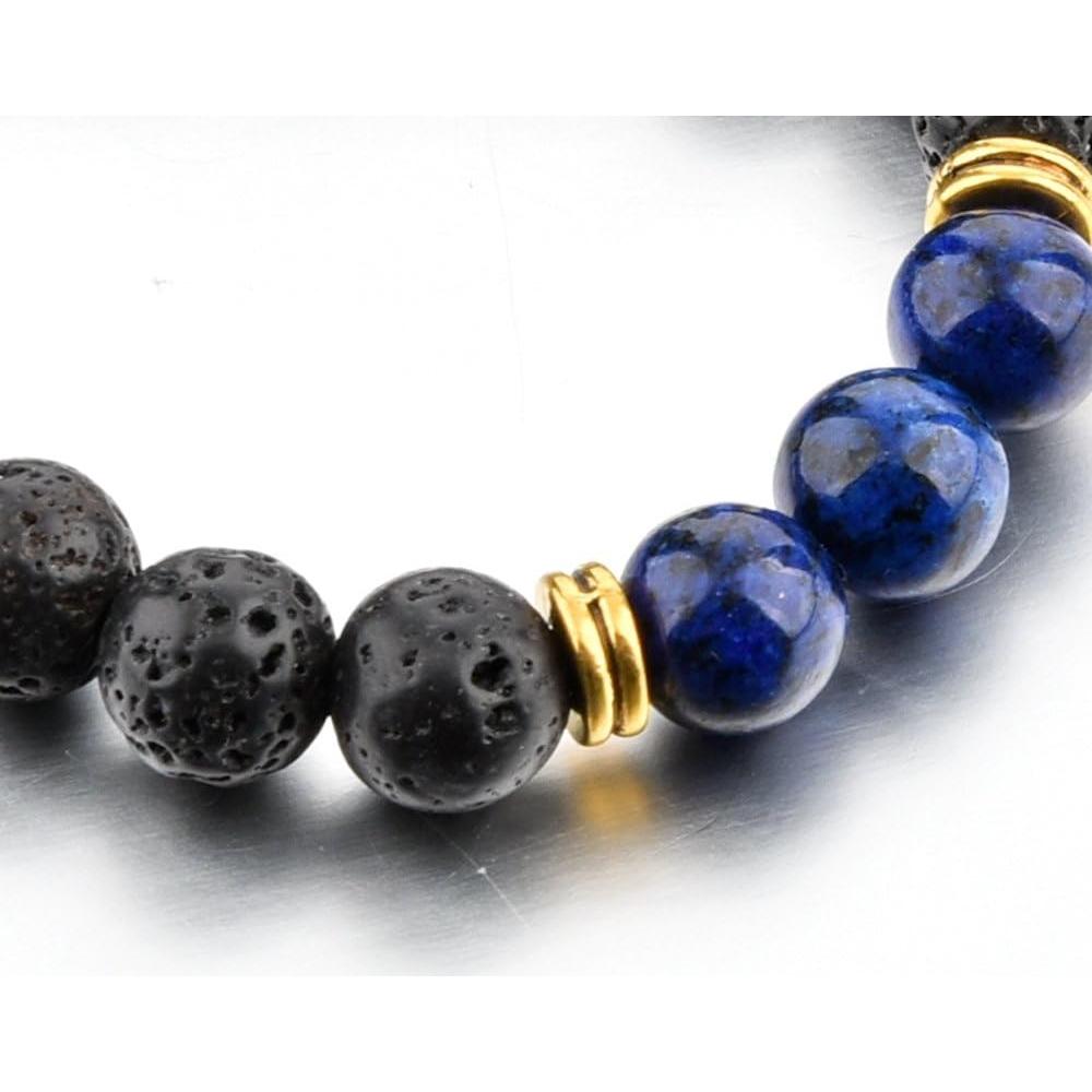 Pulsera de Piedra de Lava Mystiqs Unisex Difusor de Aceites