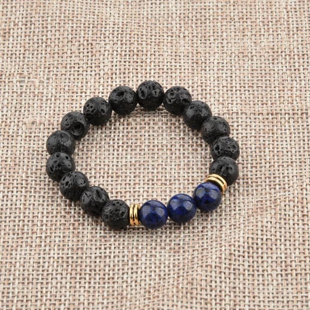 Pulsera de Piedra de Lava Mystiqs Unisex Difusor de Aceites
