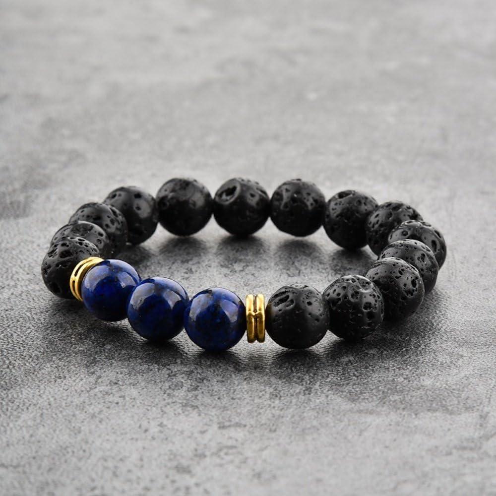 Pulsera de Piedra de Lava Mystiqs Unisex Difusor de Aceites