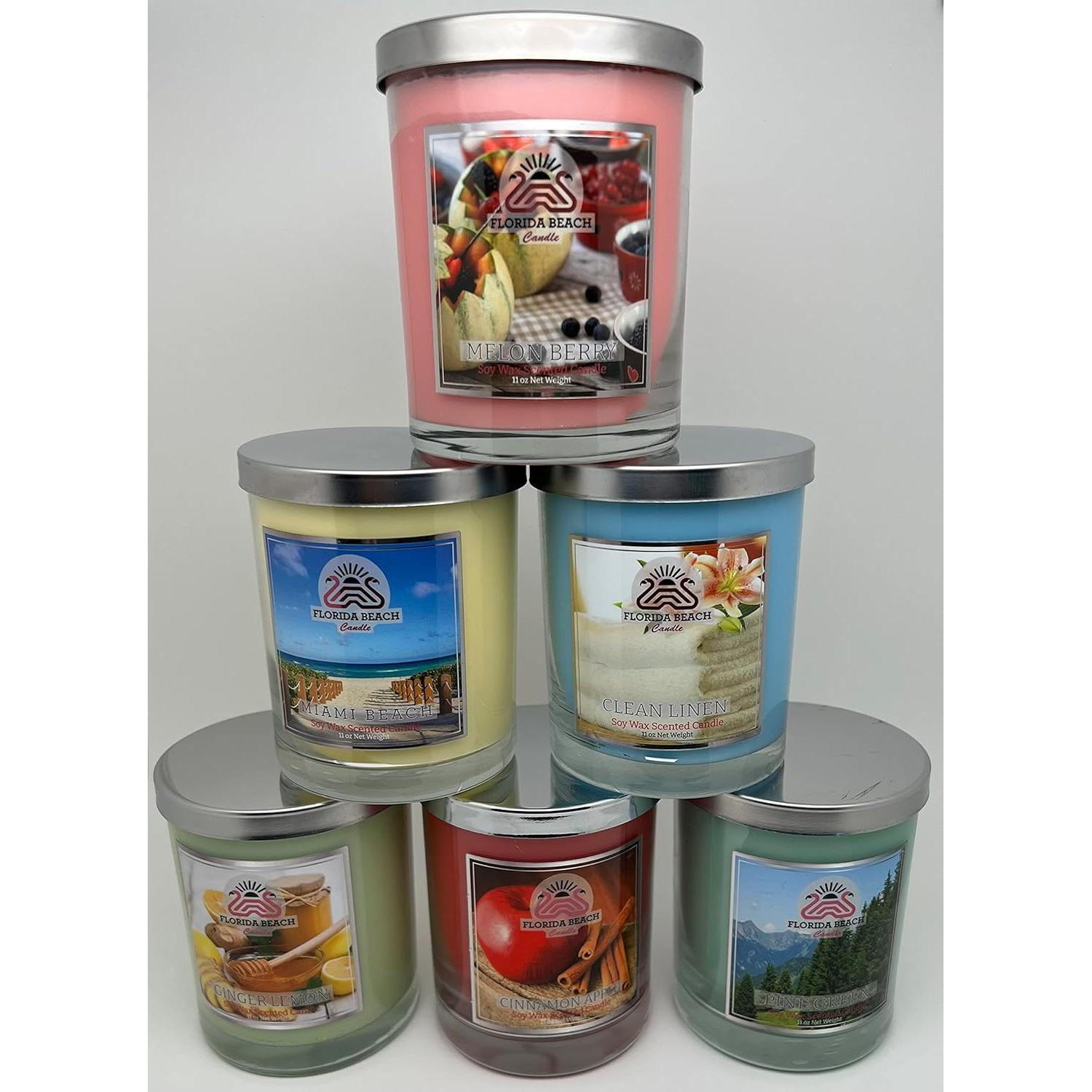 Vela Aromática Miami Beach 311g Soja Natural Piña Coco Vainilla