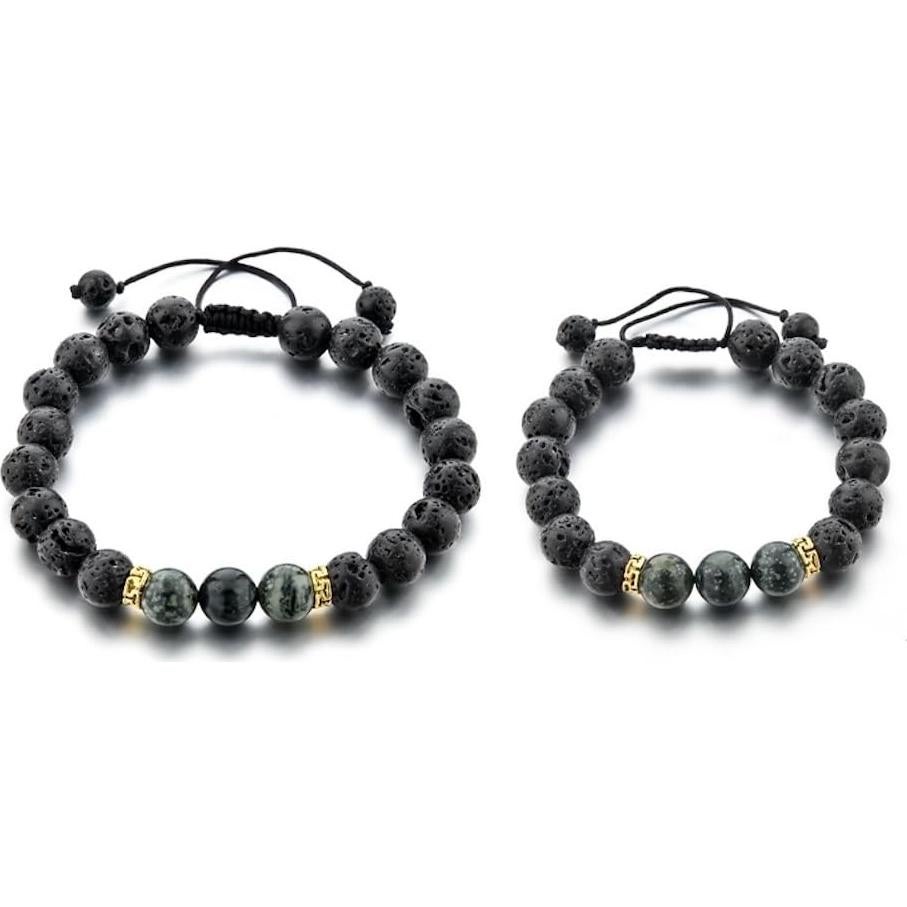 Pulsera Volcánica Ajustable Mystiqs para Niños y Adultos - Difusor de Aceite Esencial