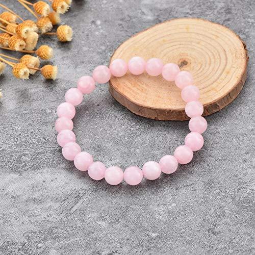Pulsera de Lava y Cuarzo Rosa Mystiqs con Difusores de Aceite