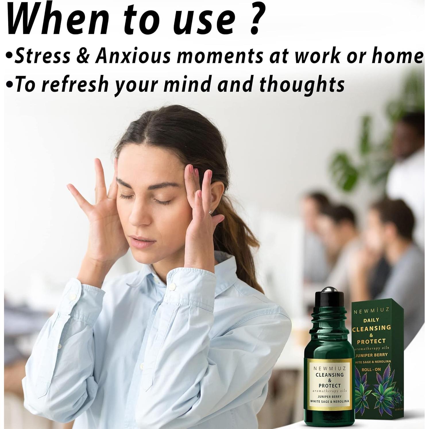 Roll-On Aromaterapia New Miuz - Salvia y Lavanda 10ml