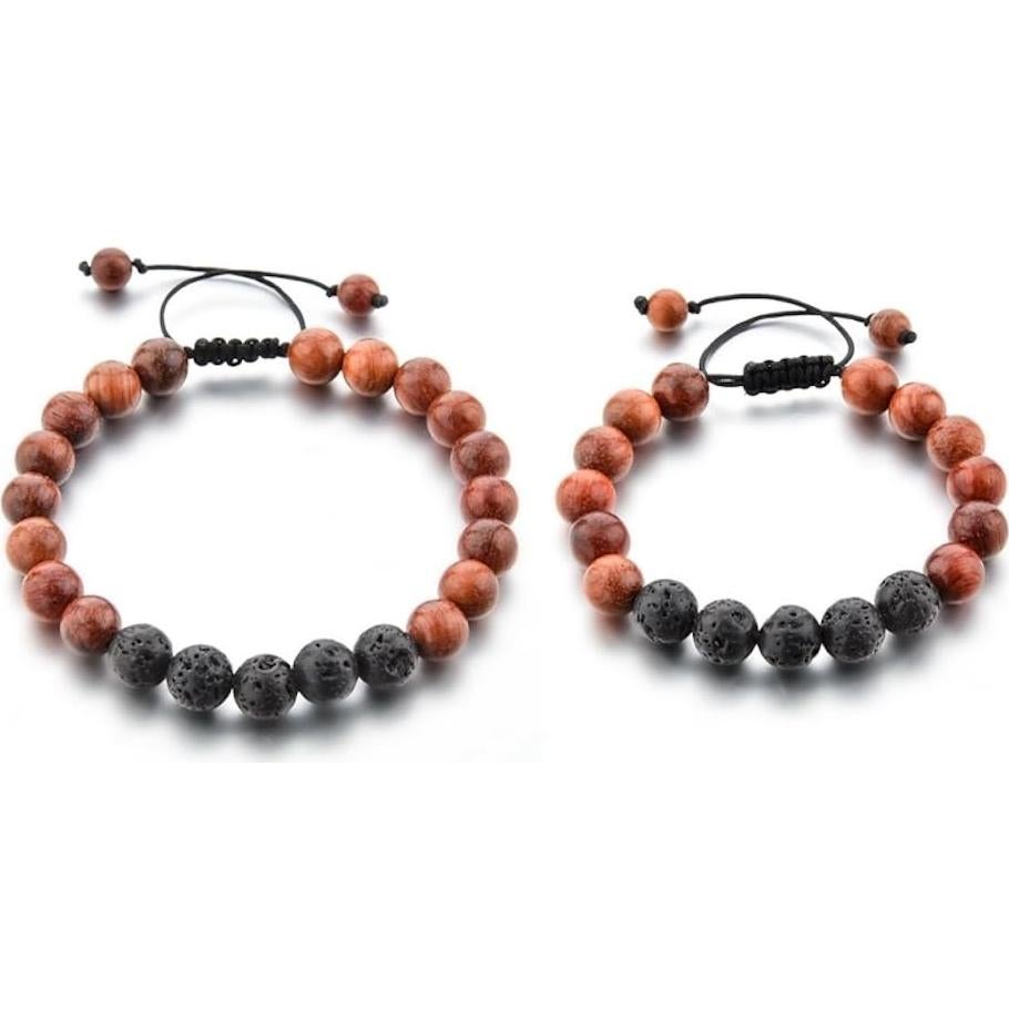 Pulsera Volcánica Mystiqs Ajustable para Aromaterapia