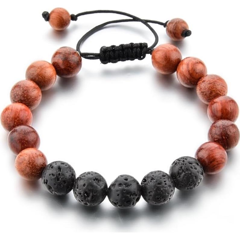 Pulsera Volcánica Mystiqs Ajustable para Aromaterapia