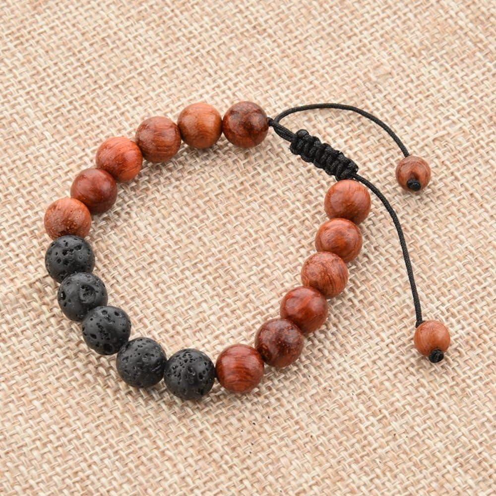 Pulsera Volcánica Mystiqs Ajustable para Aromaterapia