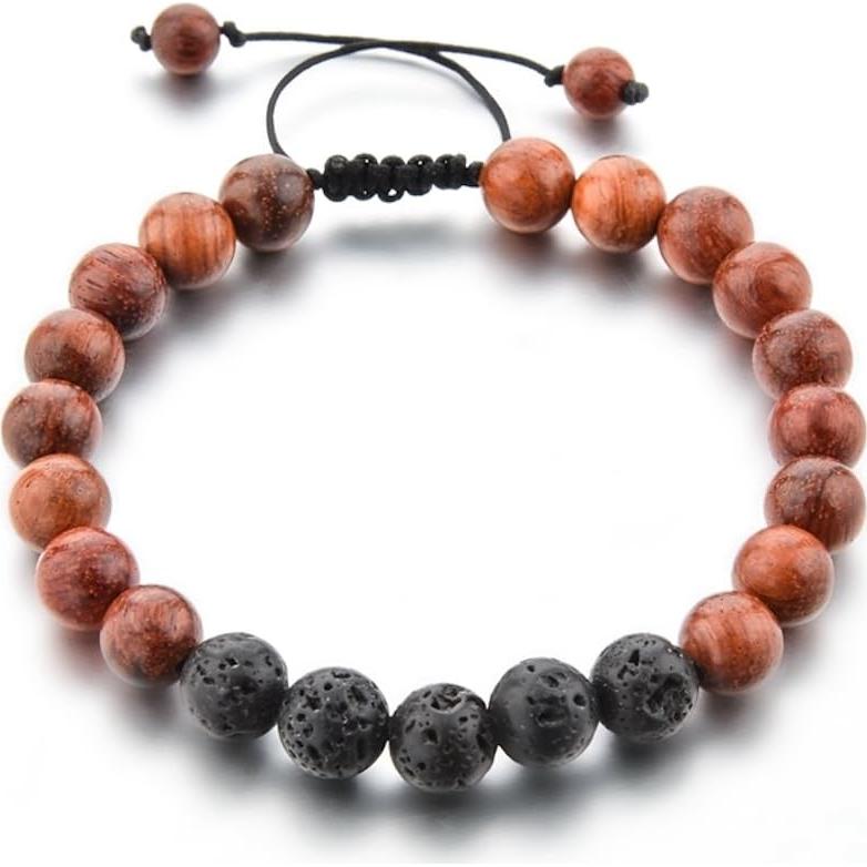 Pulsera Volcánica Mystiqs Ajustable para Aromaterapia