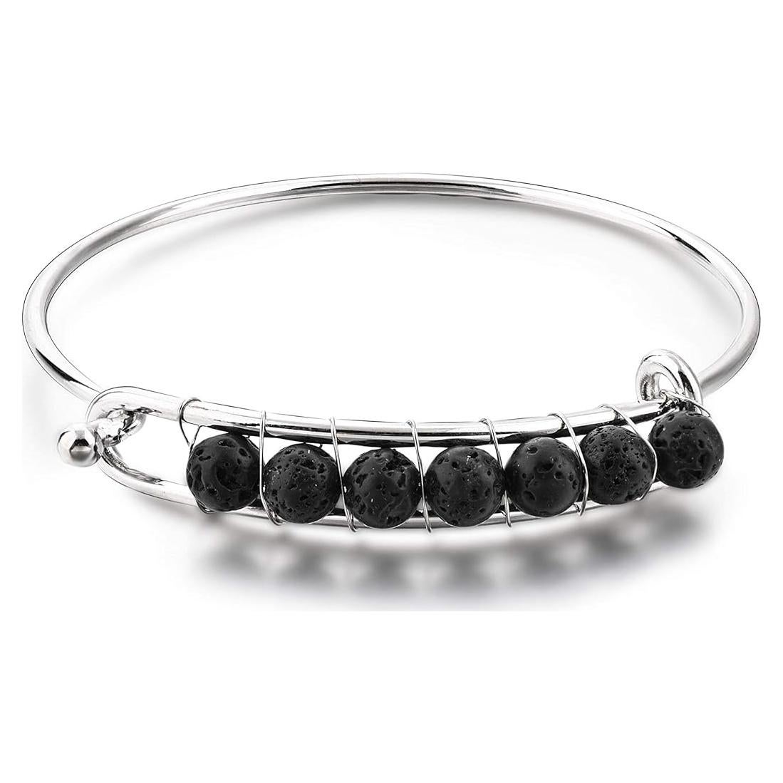 Pulsera de Lava Volcánica Mystiqs Difusor de Aceite Esencial