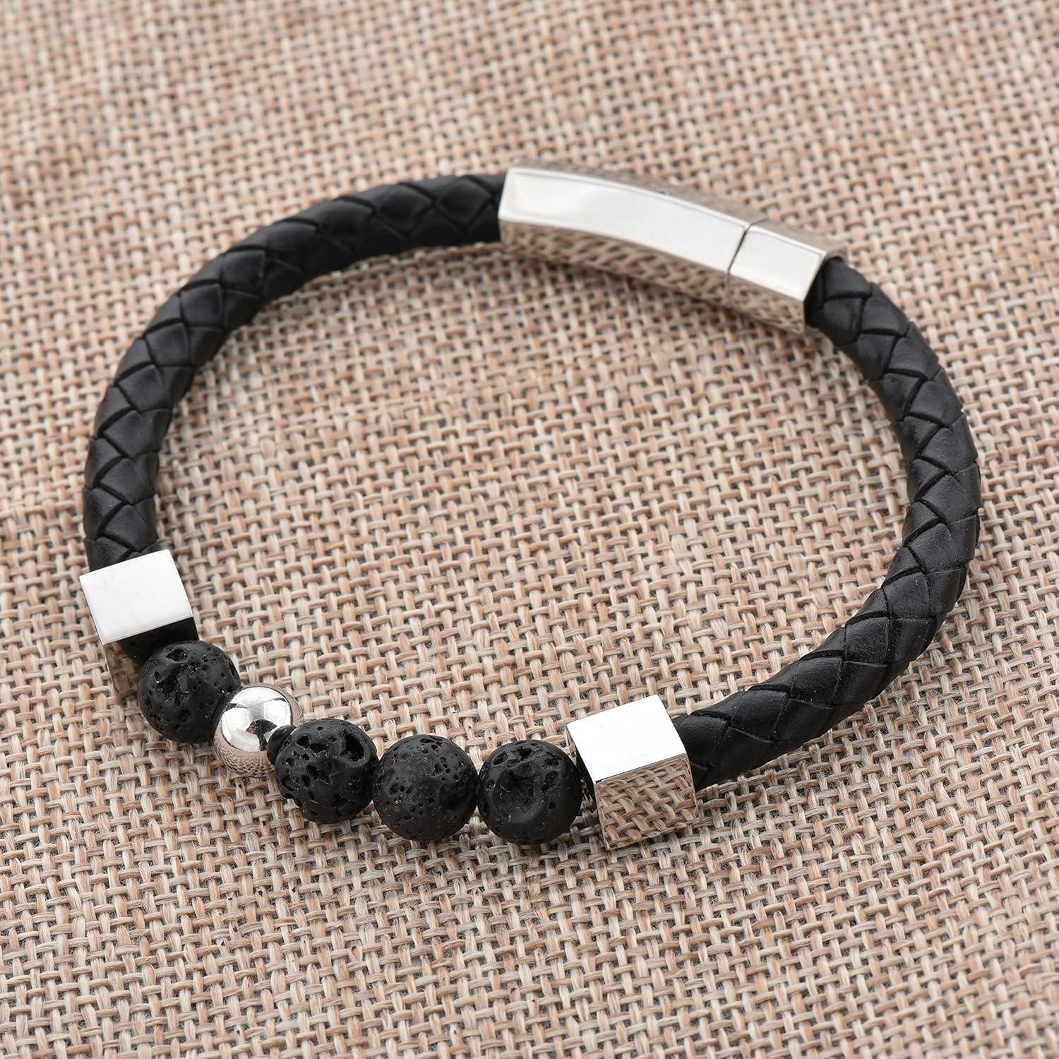 Pulsera de Rocas de Lava Aromaterapia Mystiqs para Mujeres