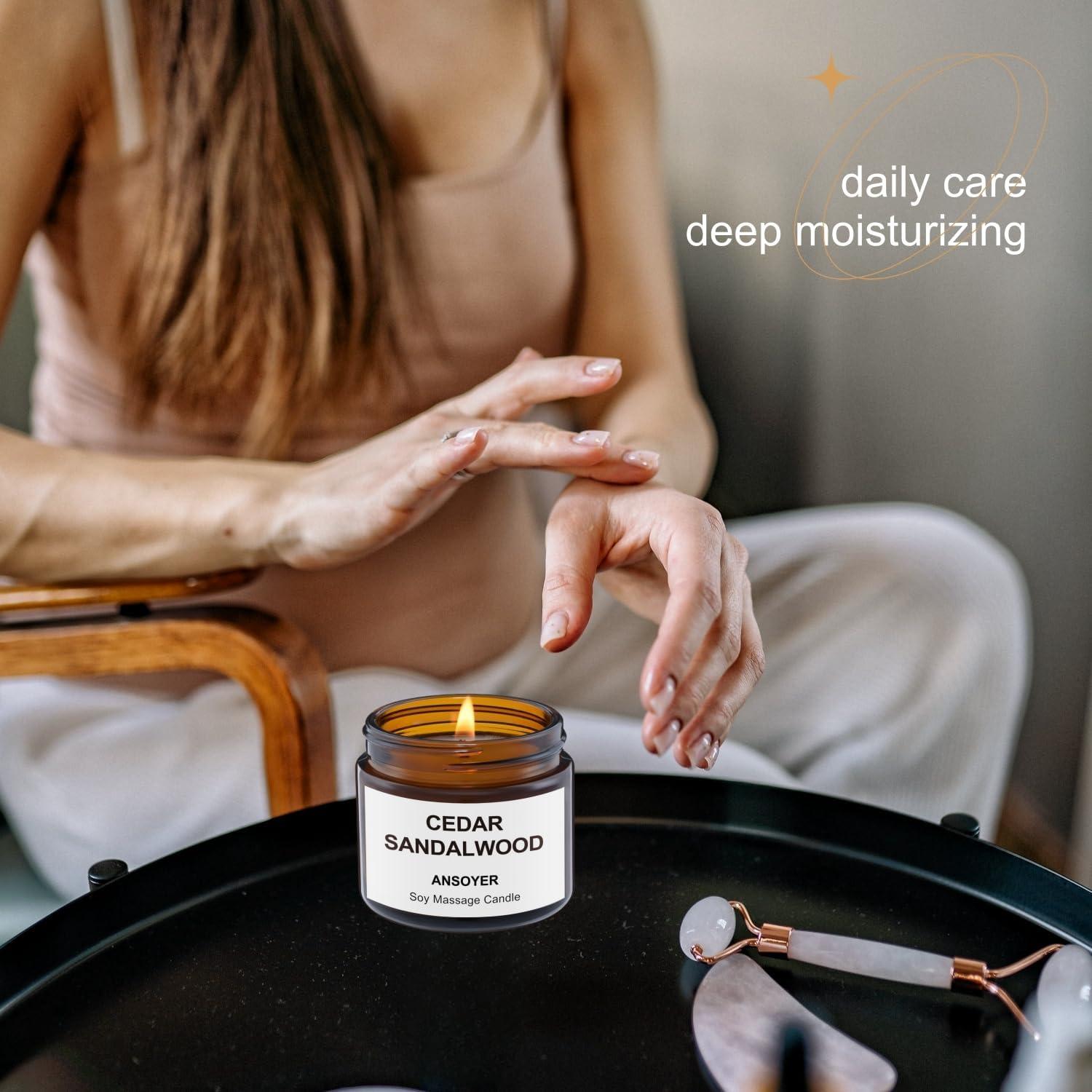 Vela de Masaje ANSOYER 50g - Aceite de Soja y Cáñamo