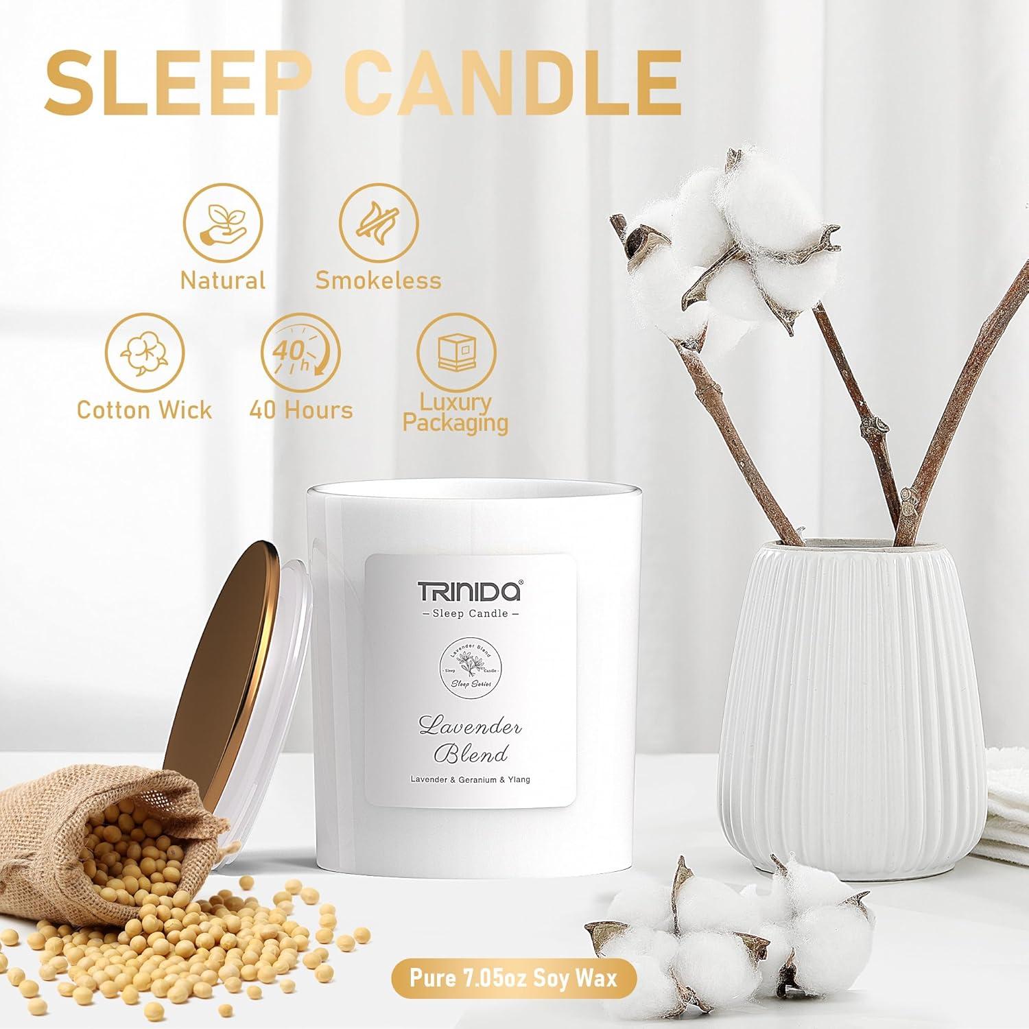 Vela Aromaterapia Trinida Cera Soja con Cristal Citrino 450g