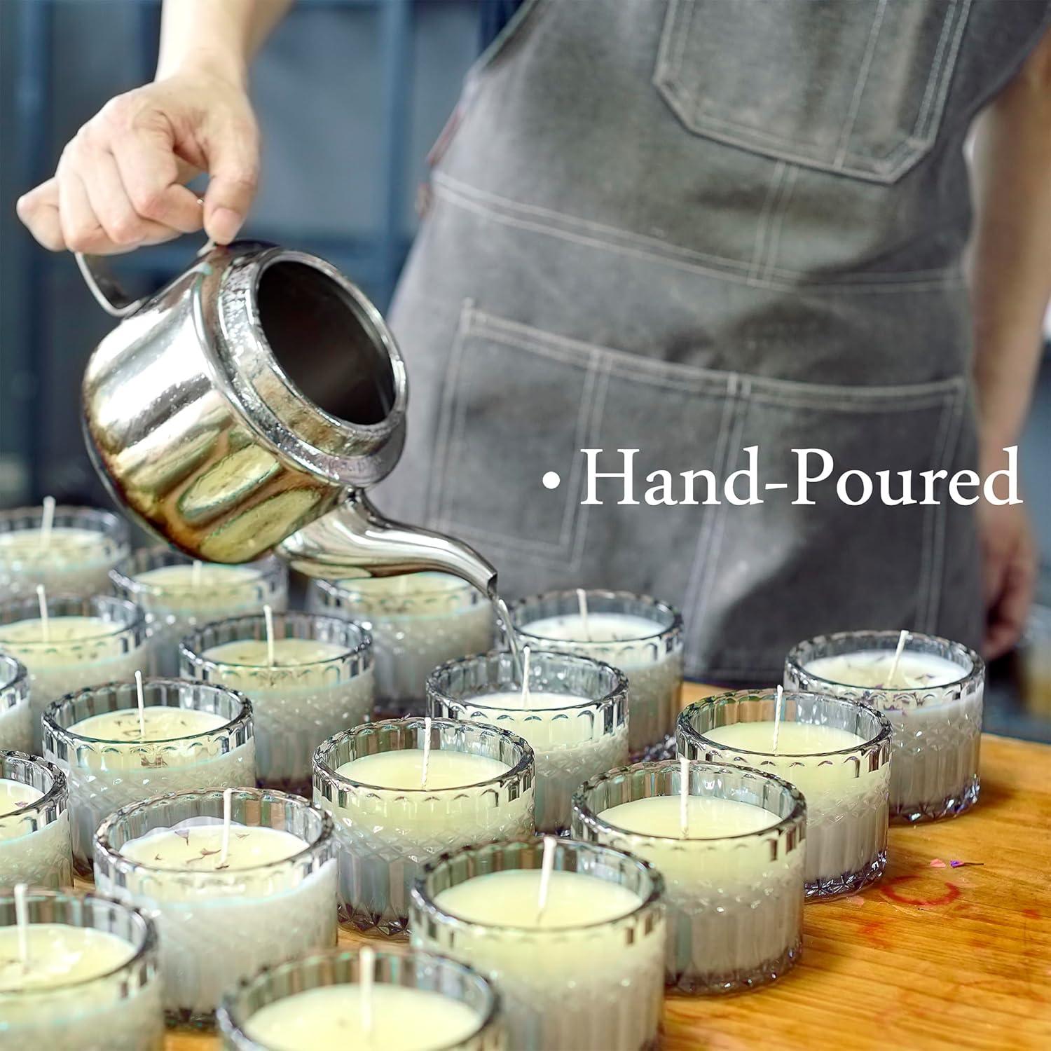 Juego de Velas de Soja CHFILZLE 200g Lavanda y Vainilla