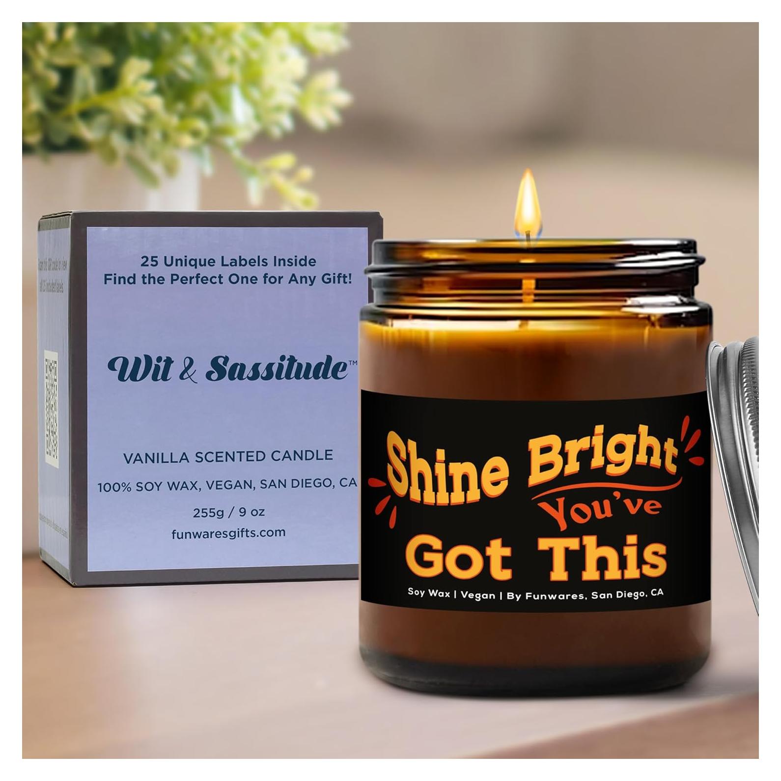 Vela de Soja Funwares Vainilla 255g - Quema Limpia y Vegana