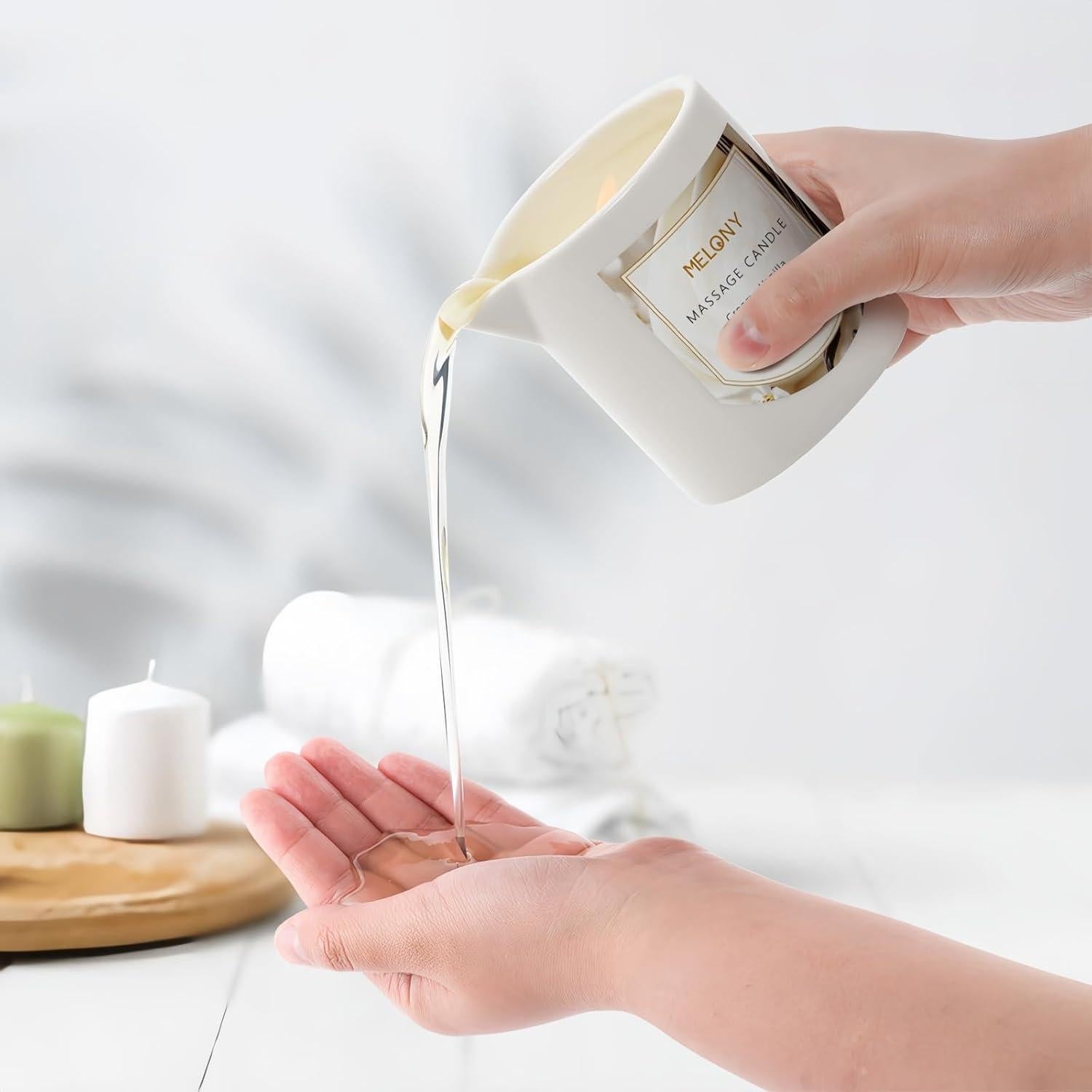 Vela de Masaje Hidratante MELONY 230g Vainilla Cremosa