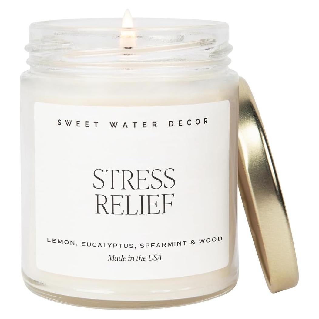 Vela de Soja Sweet Water Decor 9oz - Aroma Limón Eucalipto