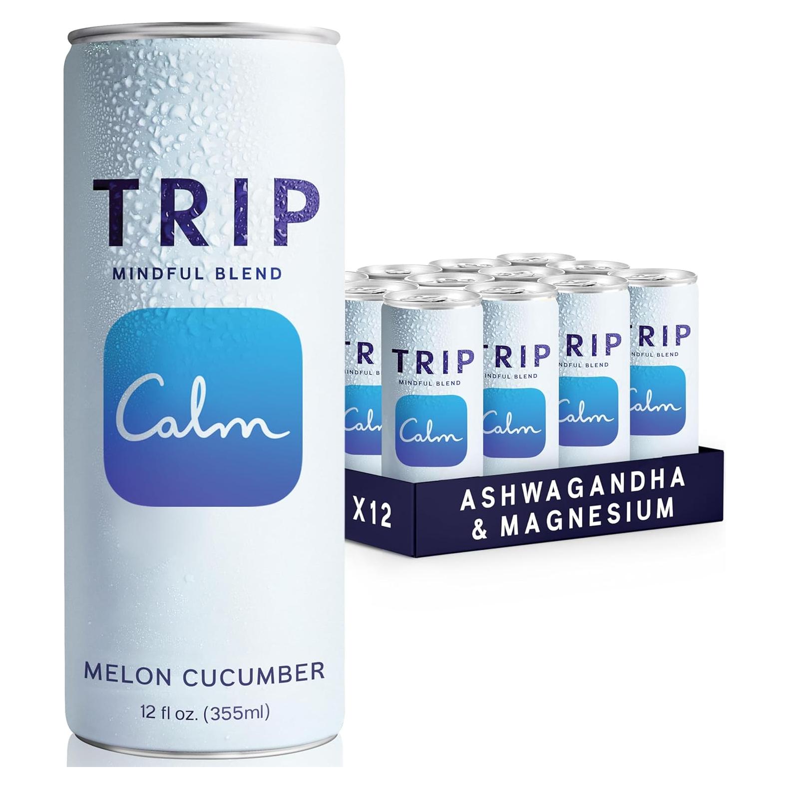 Seltzer Adaptógeno Trip Mindful Blend Melón Pepino 355ml 12Pk