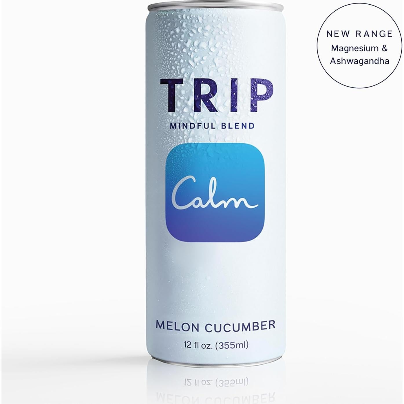 Seltzer Adaptógeno Trip Mindful Blend Melón Pepino 355ml 12Pk