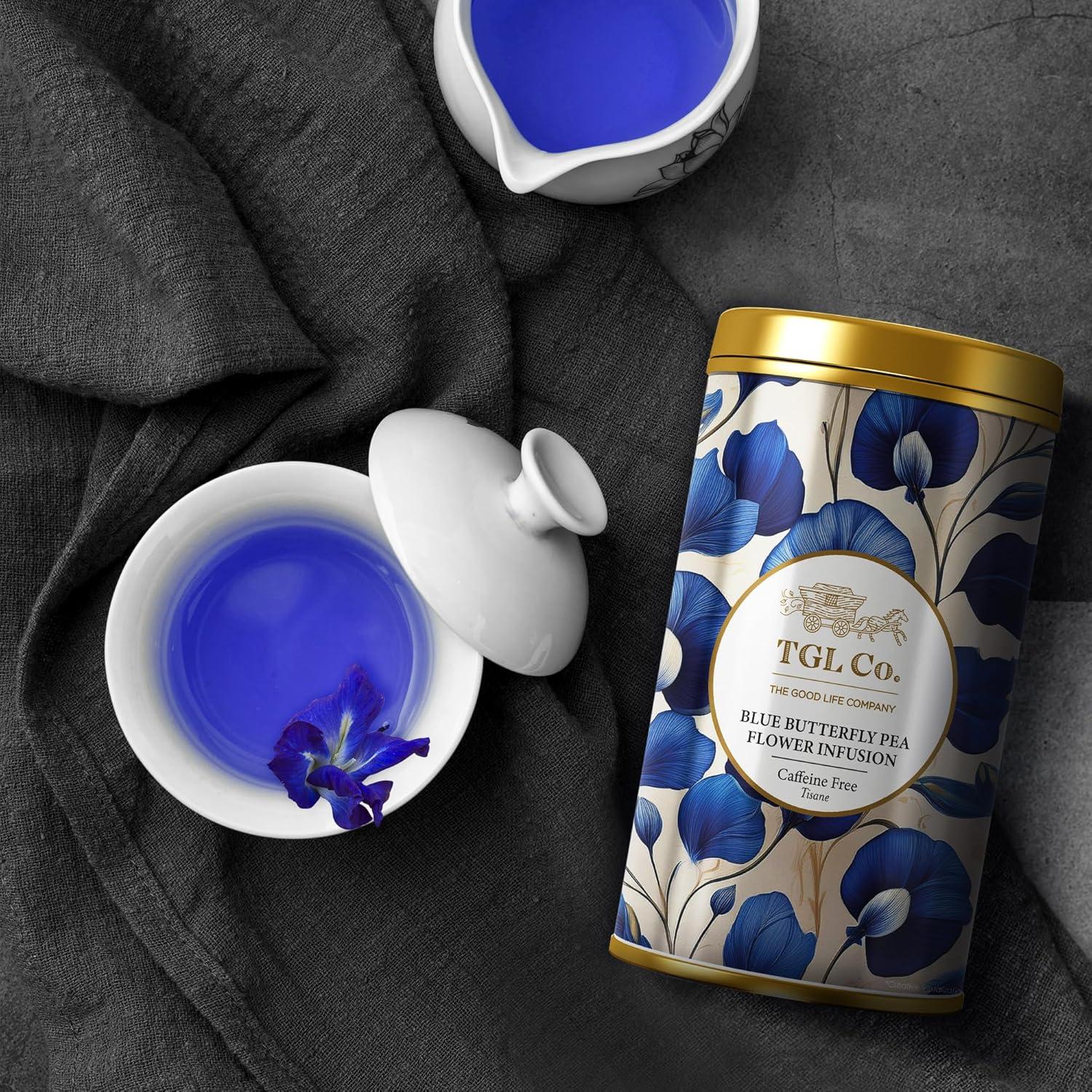 Té Herbal Flor de Guisante Azul TGL Co. 50g Lata Alta