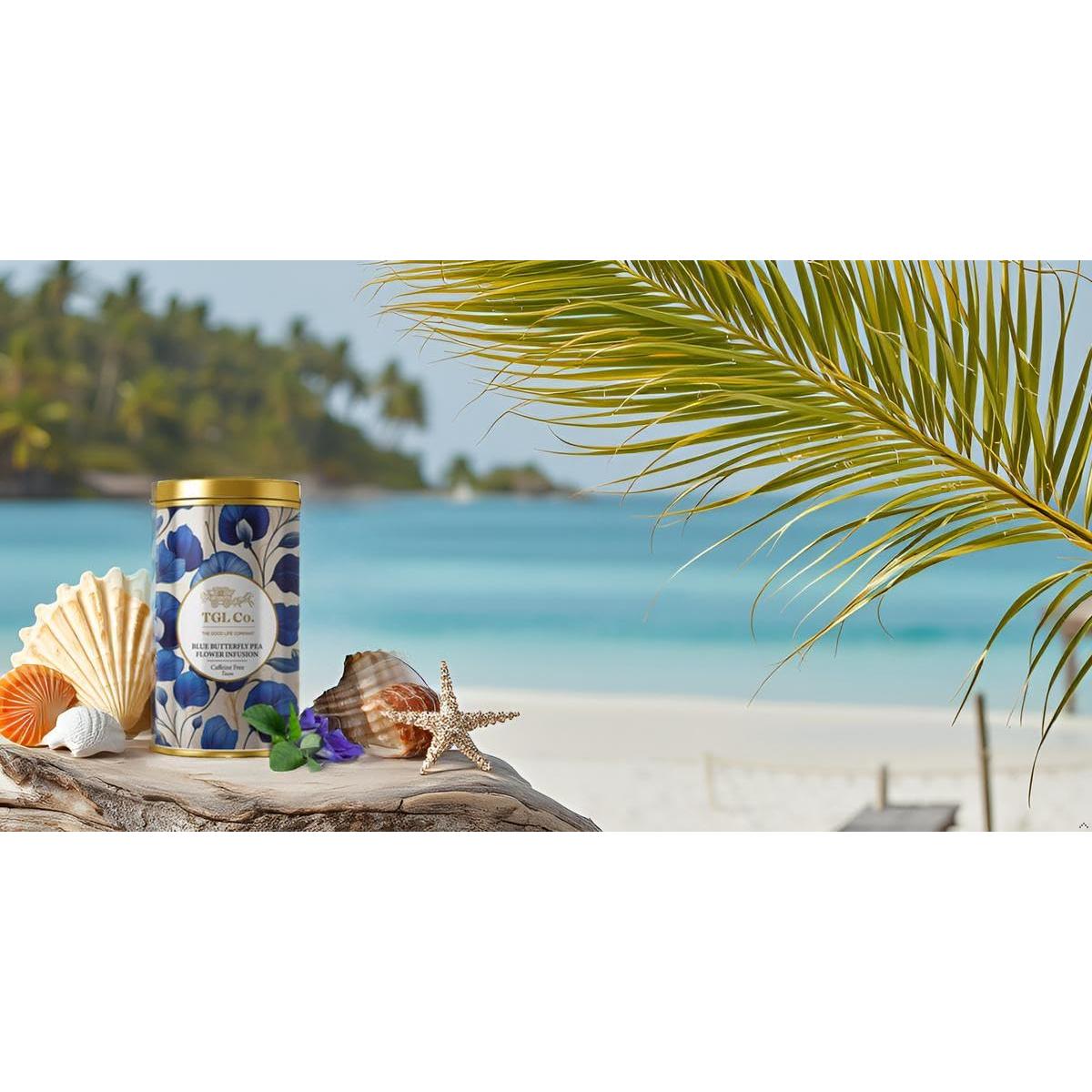 Té Herbal Flor de Guisante Azul TGL Co. 50g Lata Alta