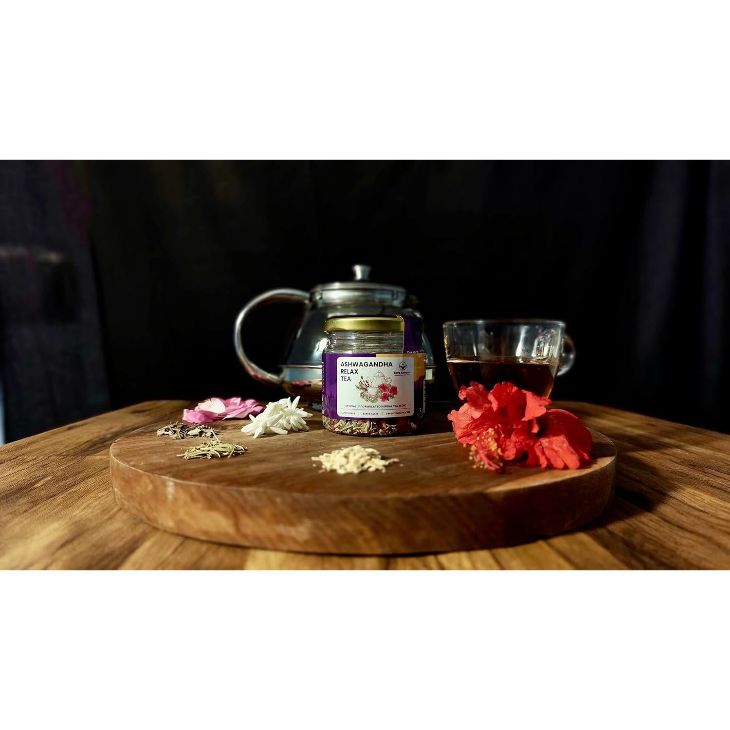 Té Herbal Relajante Eeva Extracts con Ashwagandha 25g