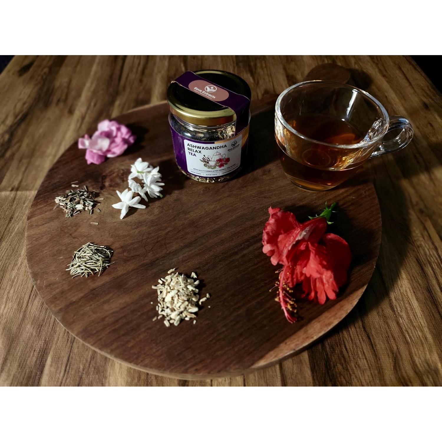 Té Herbal Relajante Eeva Extracts con Ashwagandha 25g