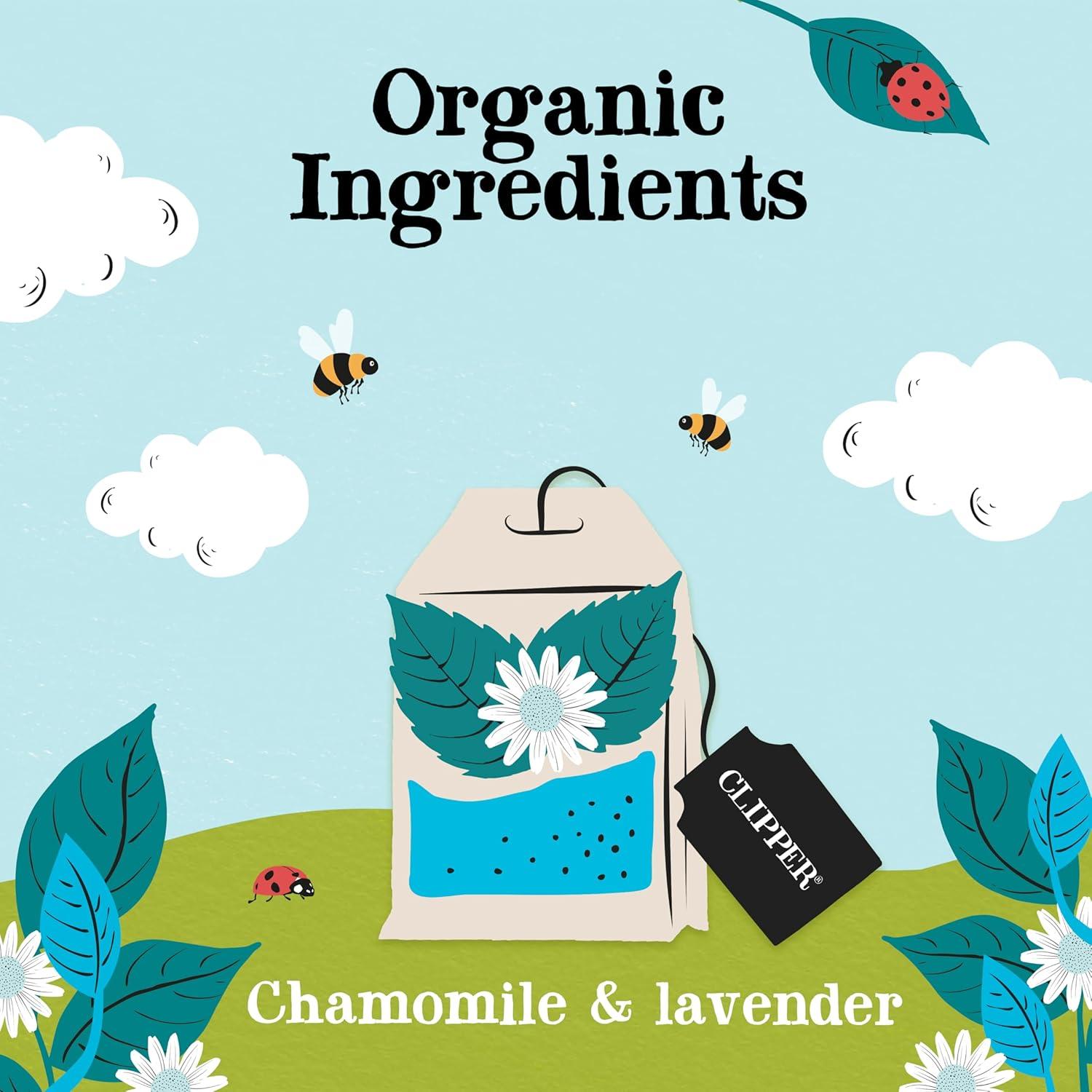 Té Herbal Clipper Snore & Peace Manzanilla y Lavanda - 50 Bolsitas