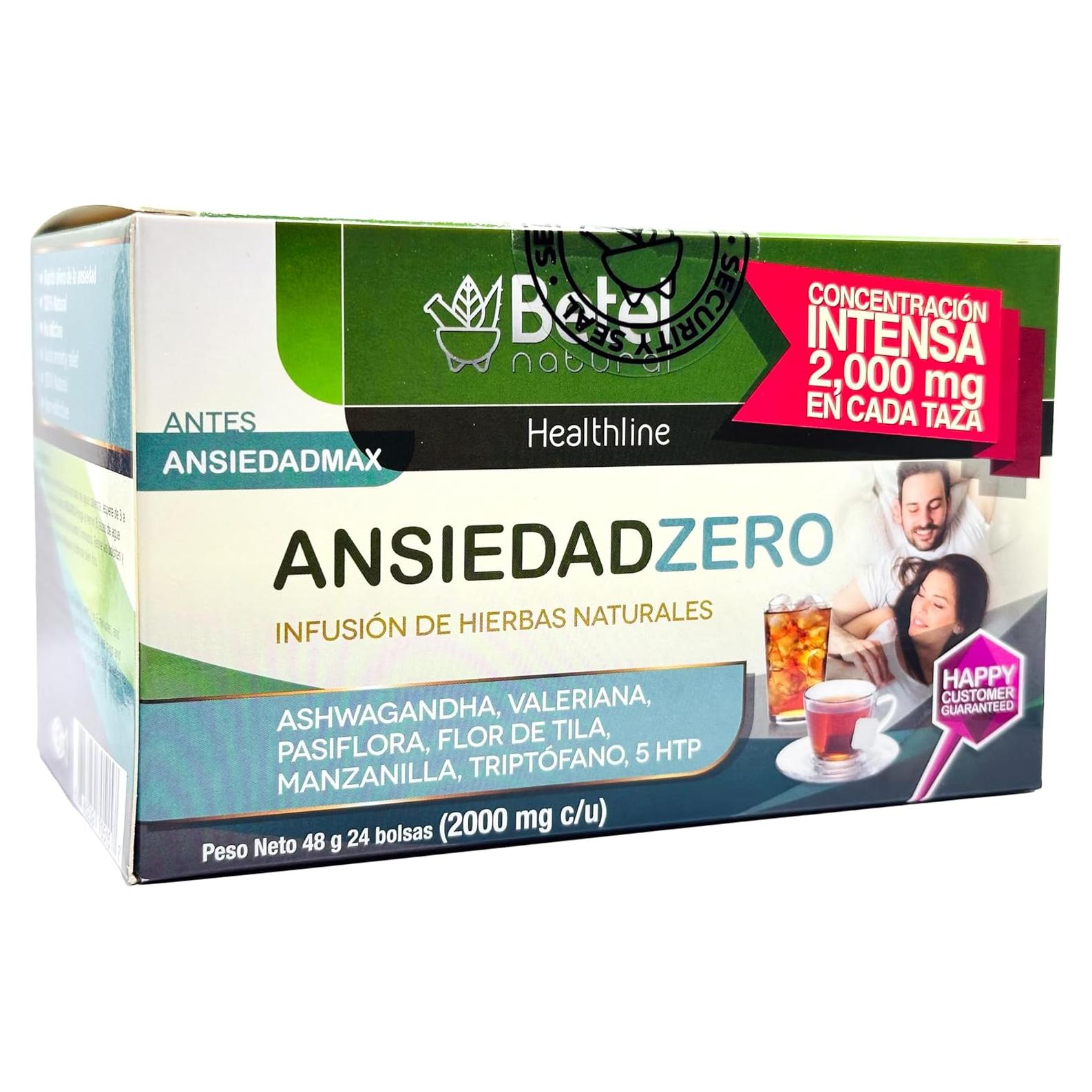 Té Ansiedadzero Betel Natural - 24 Bolsitas de Relajación