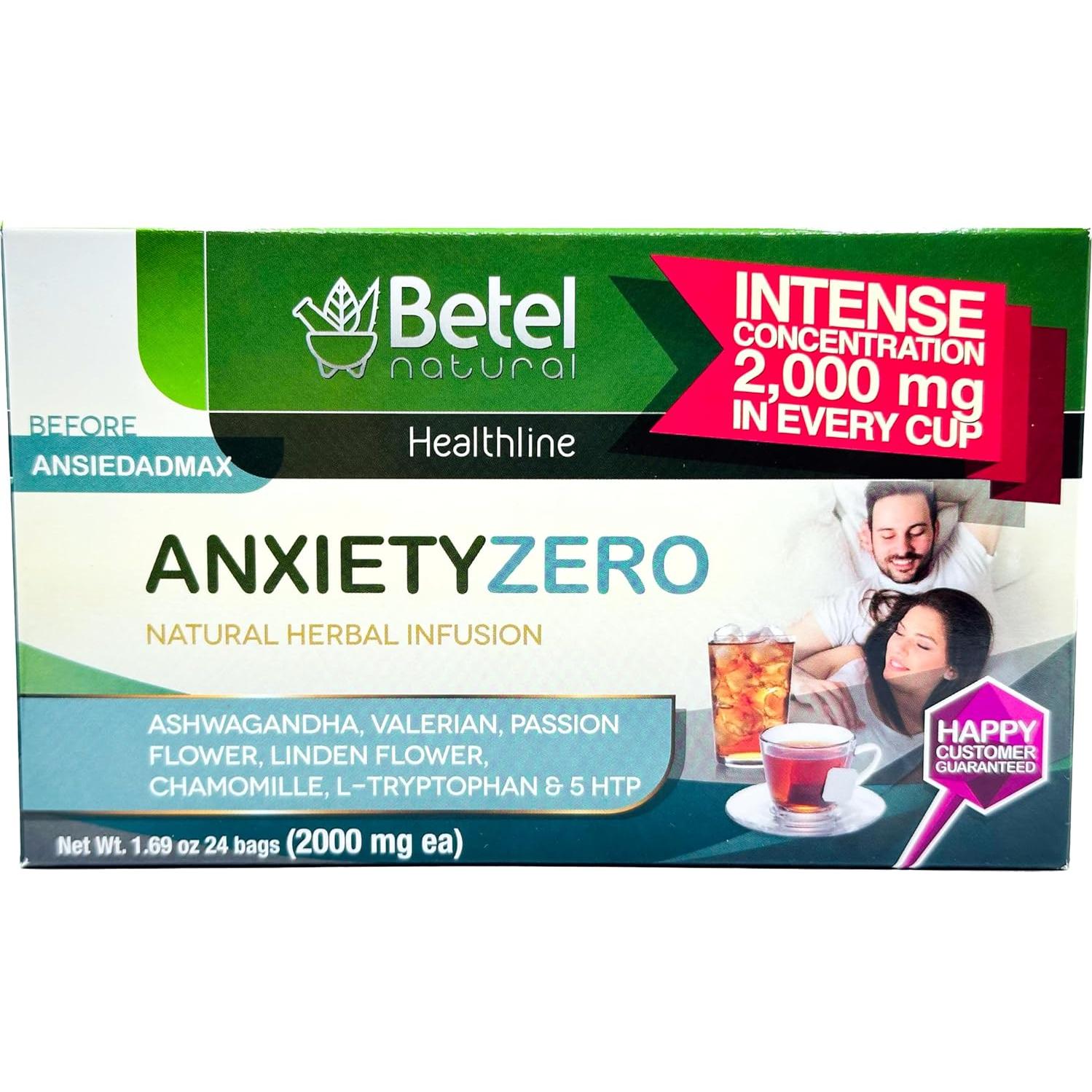 Té Ansiedadzero Betel Natural - 24 Bolsitas de Relajación