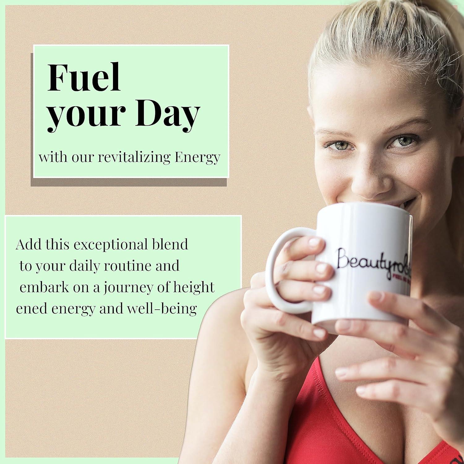 Té Energético Natural Akshit - 40 Bolsitas con Moringa, Hibisco y Menta