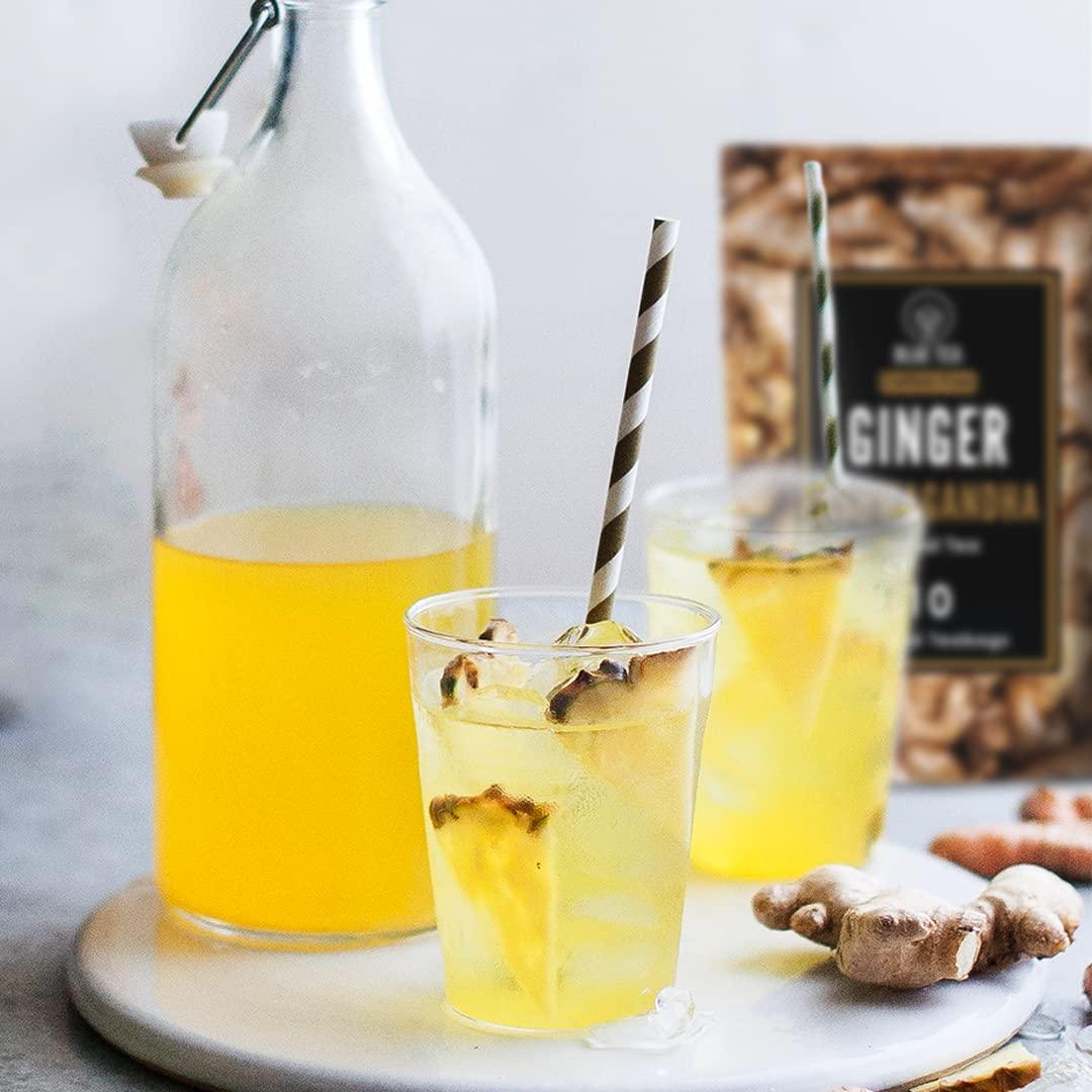 Té de Hierbas Jengibre Ashwagandha - 10 Bolsas - Sin Cafeína