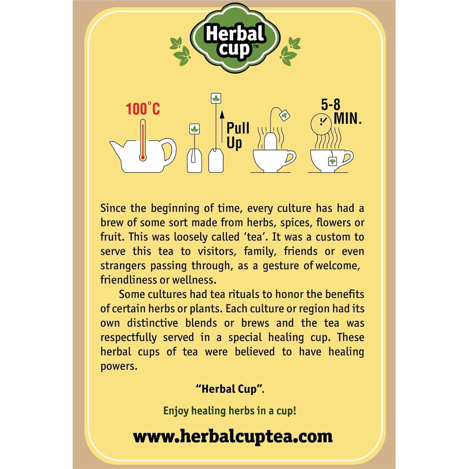 Té de Jengibre Orgánico Ayurveda Herbal Cup - Hibisco Limón 96 Unidades