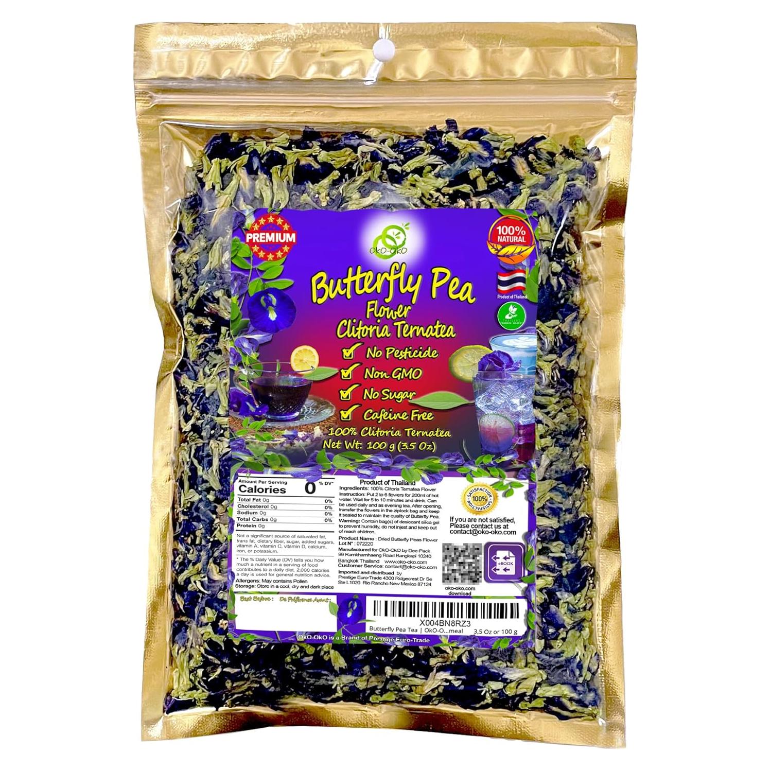 Té de Guisante Mariposa OkO-OkO 100g - Infusión Natural Azul