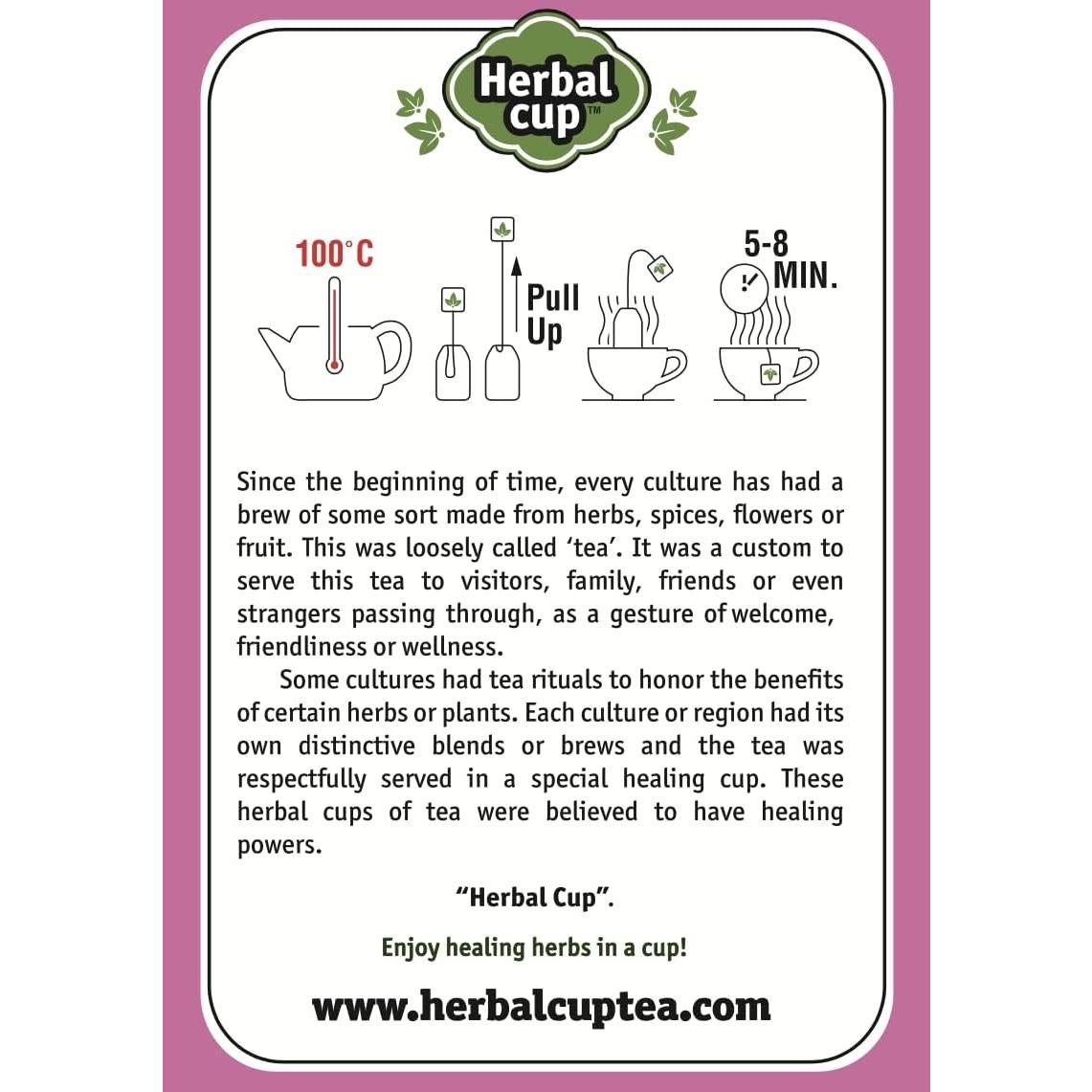 Té Herbal Cup Echinacea, Cúrcuma y Jengibre Orgánico 6 Paquetes