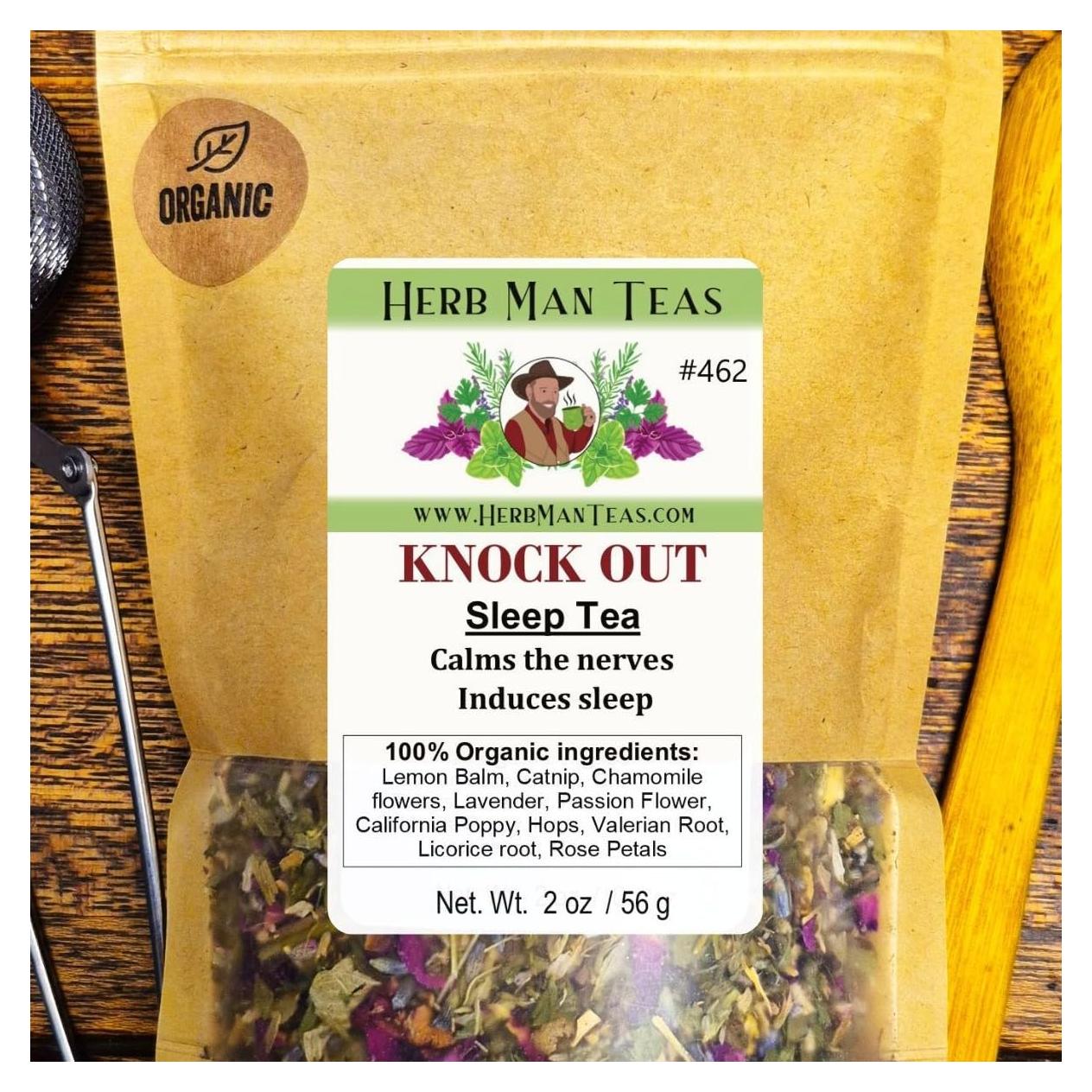 Té de Sueño Herb Man Teas - Mezcla Knock-out 56.7g
