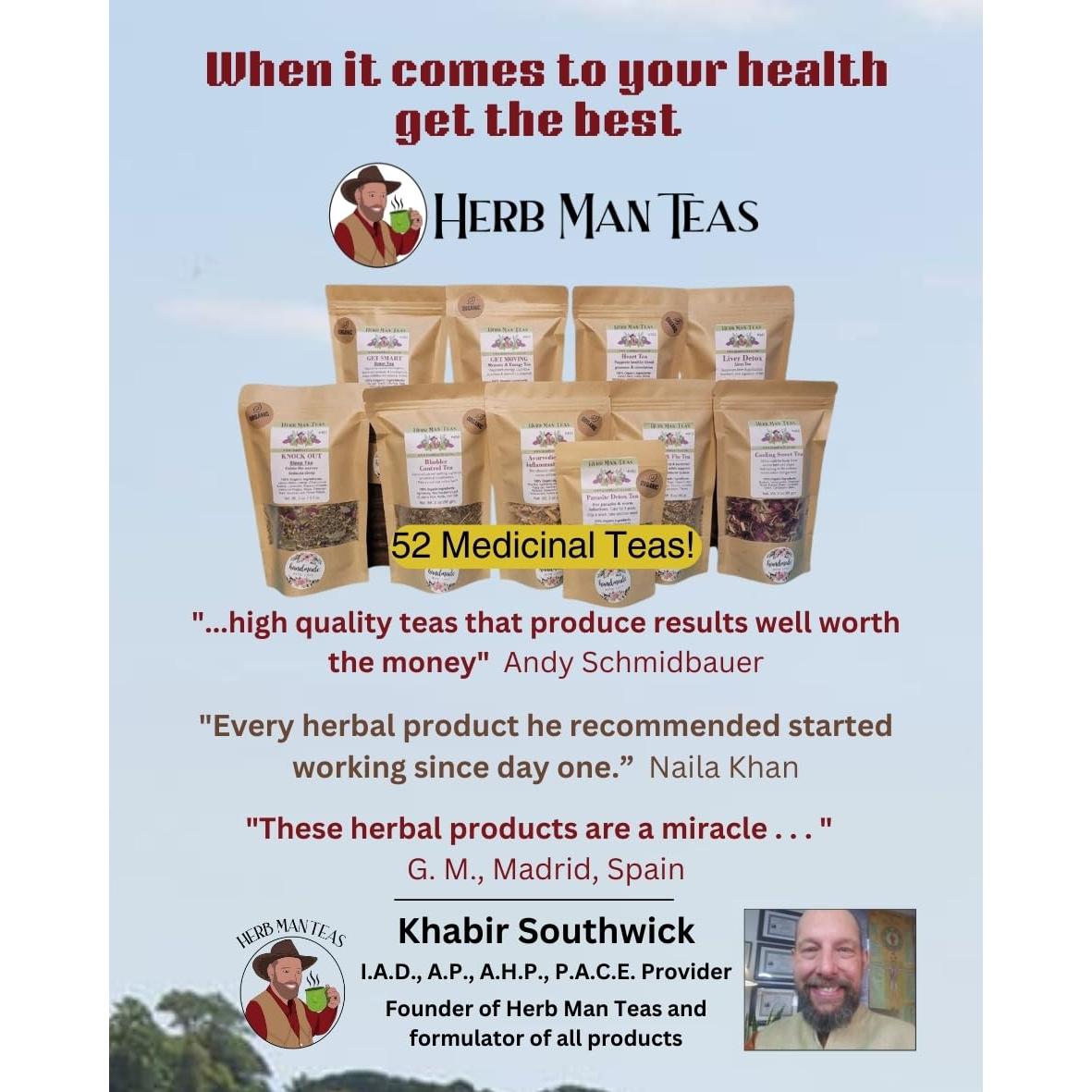 Té de Sueño Herb Man Teas - Mezcla Knock-out 56.7g