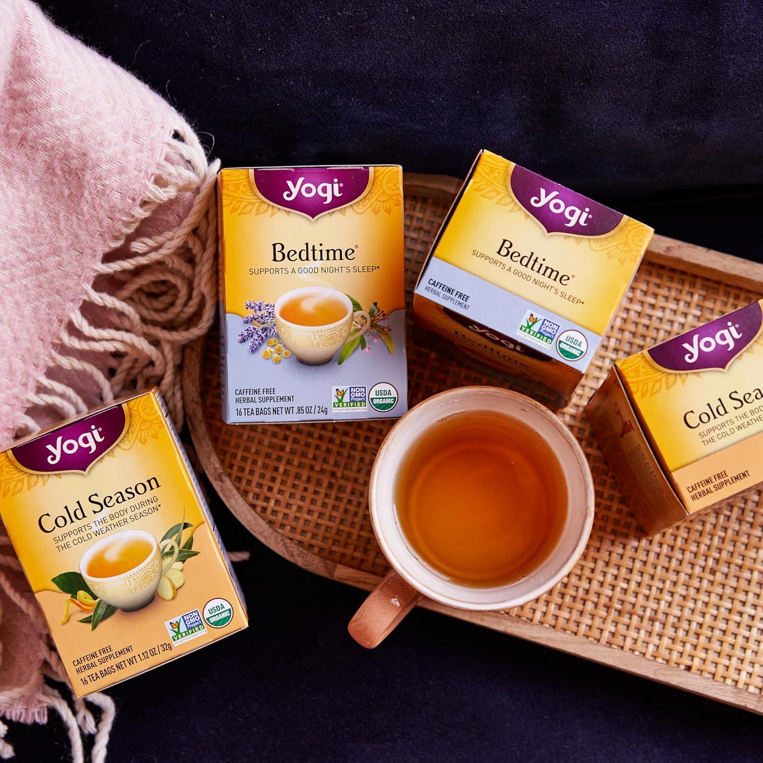 Paquete de Té Orgánico Yogi - Frío y Sueño - 64 Bolsitas