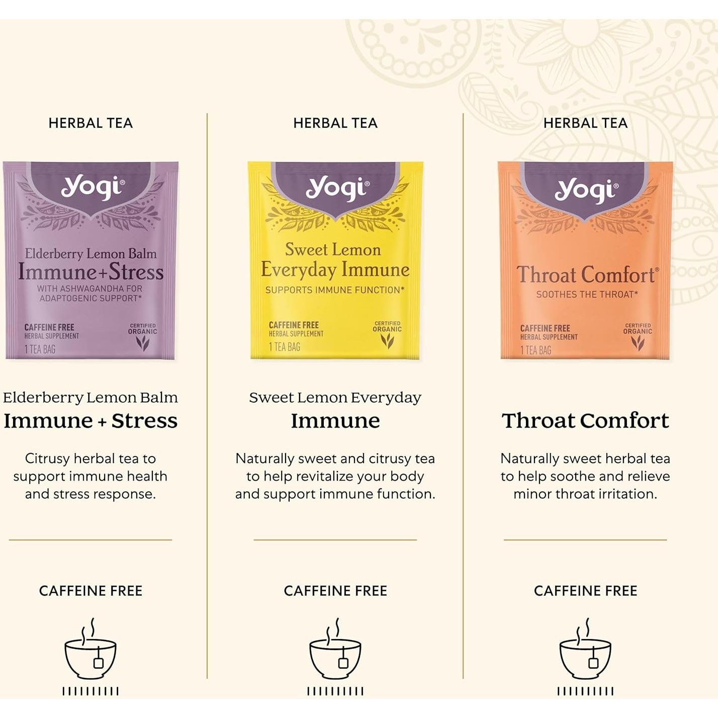 Set de Regalo de Té Orgánico Yogi - 9 Sabores, 45 Bolsitas