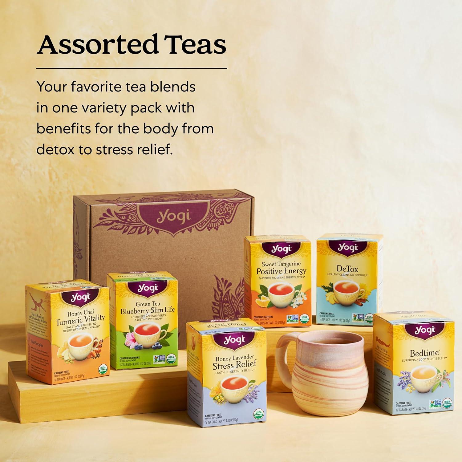 Paquete de Variedad Yogi Tea Bienestar - 64 Bolsitas Orgánicas