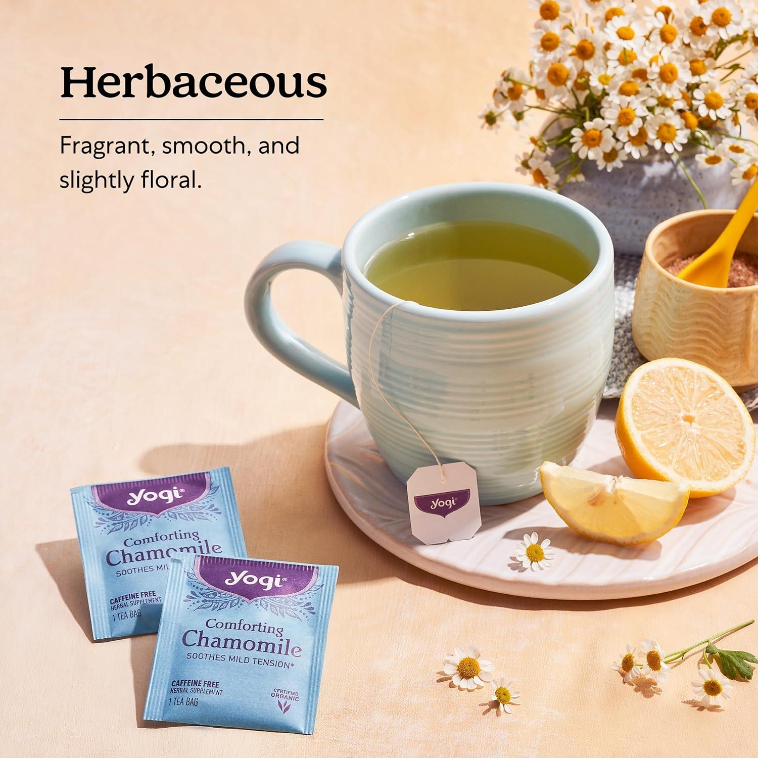 Té de Manzanilla Orgánica Yogi - 64 Bolsitas - Sin Cafeína