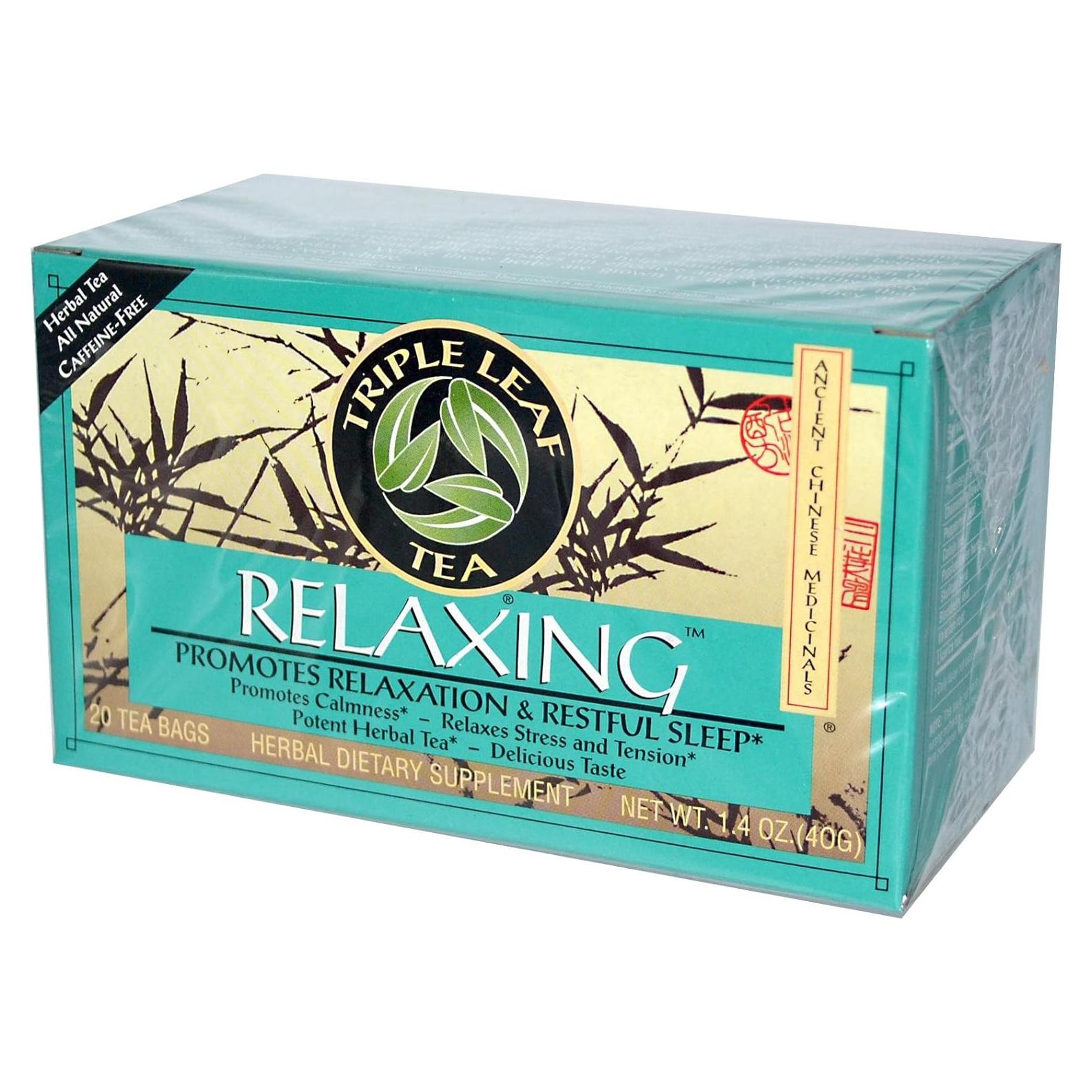 Té Herbal Relajante Triple Leaf Tea 20 Bolsas 22.68g