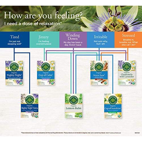 Té de hierbas orgánico Traditional Medicinals Cup of Calm - 48 bolsas