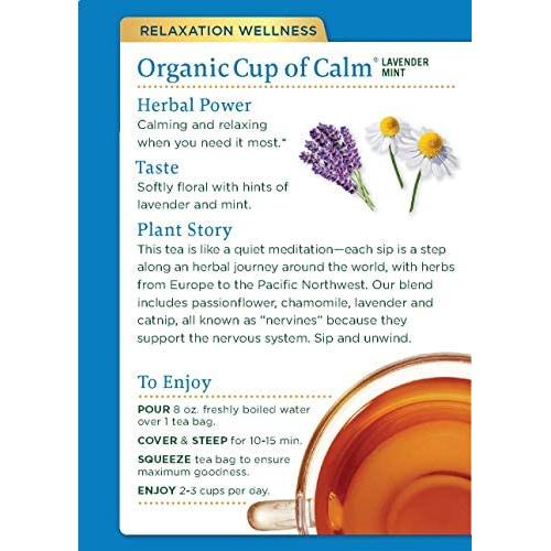 Té de hierbas orgánico Traditional Medicinals Cup of Calm - 48 bolsas