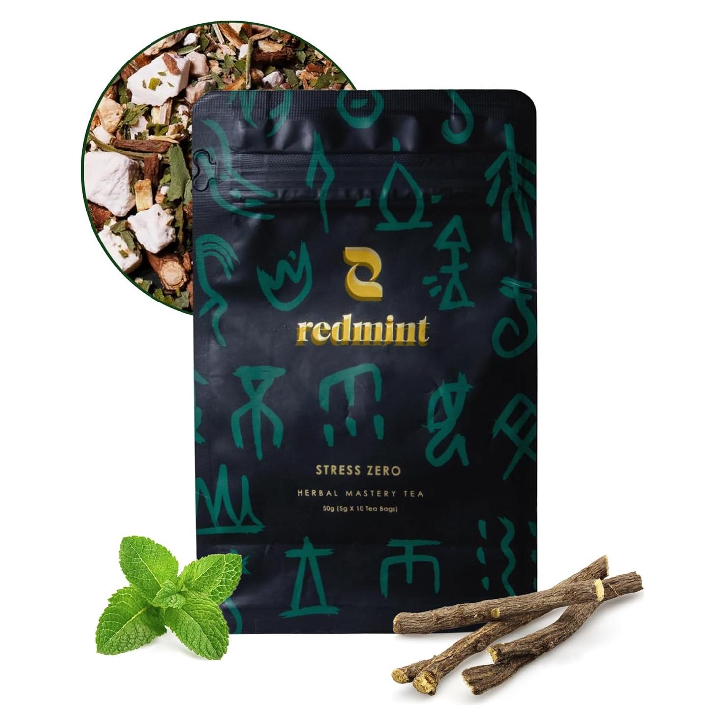 Té Herbal Redmint Stress Zero - 10 Bolsitas Relajantes