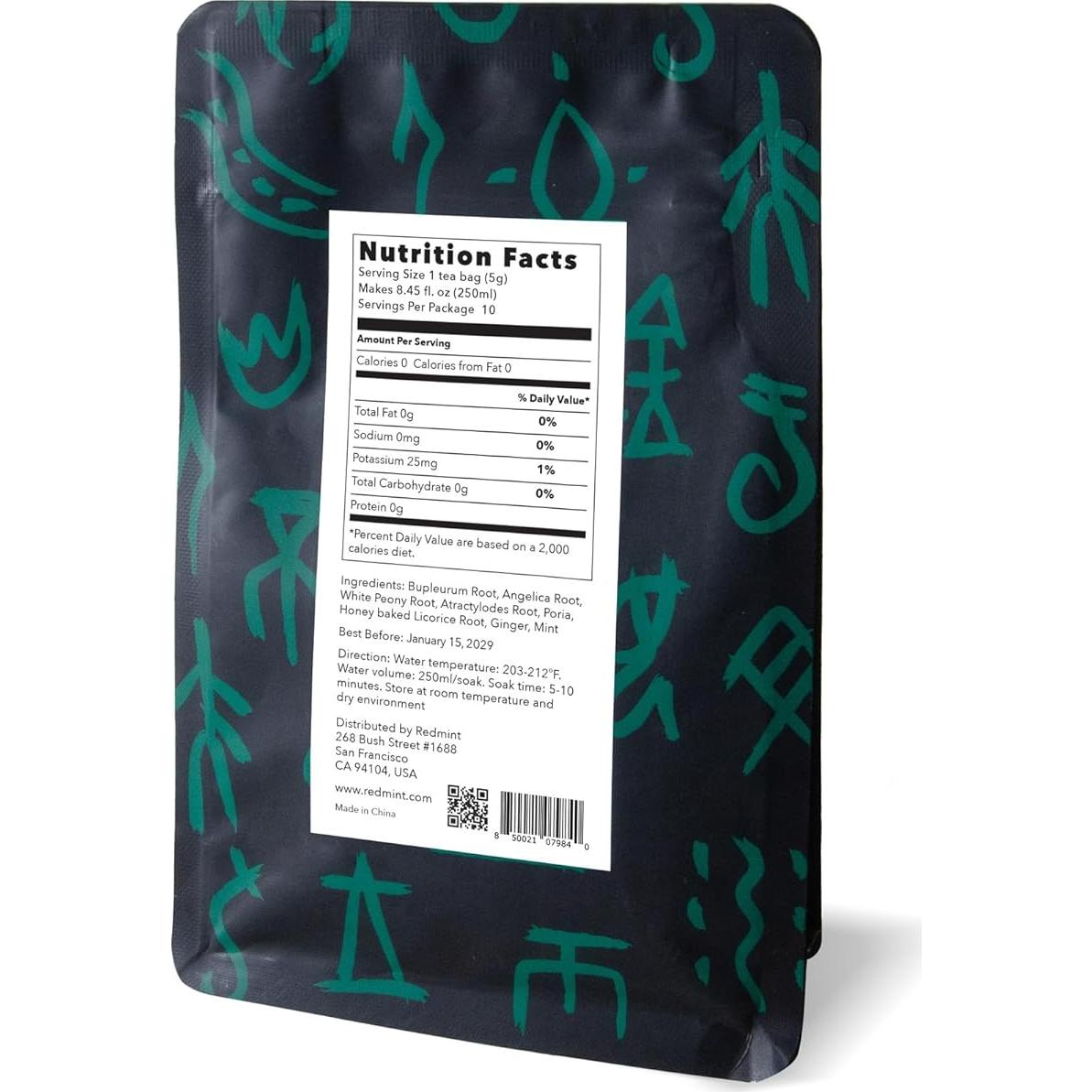 Té Herbal Redmint Stress Zero - 10 Bolsitas Relajantes