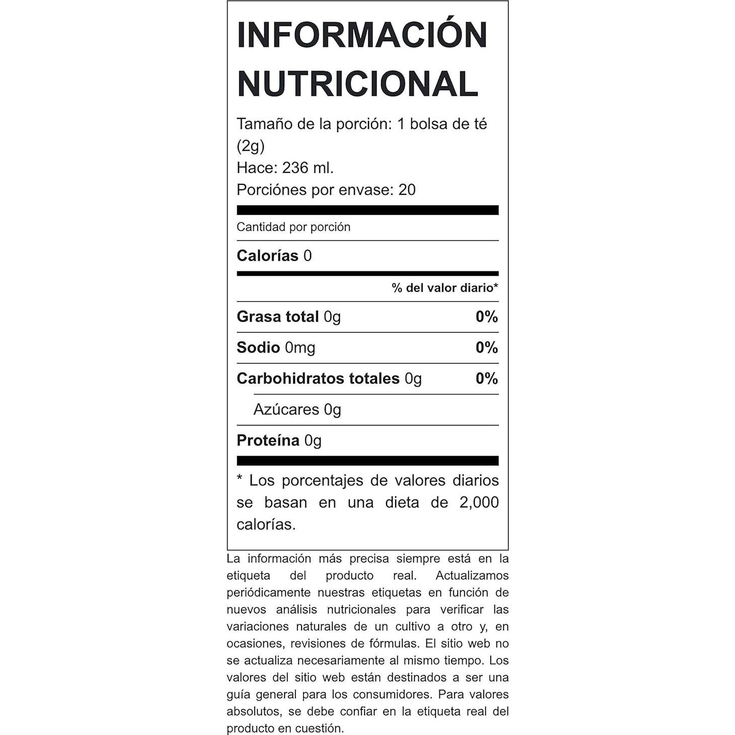 Té Herbal Celestial Seasonings Sleepytime Lavanda 20 Bolsitas